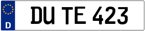 Trailer License Plate
